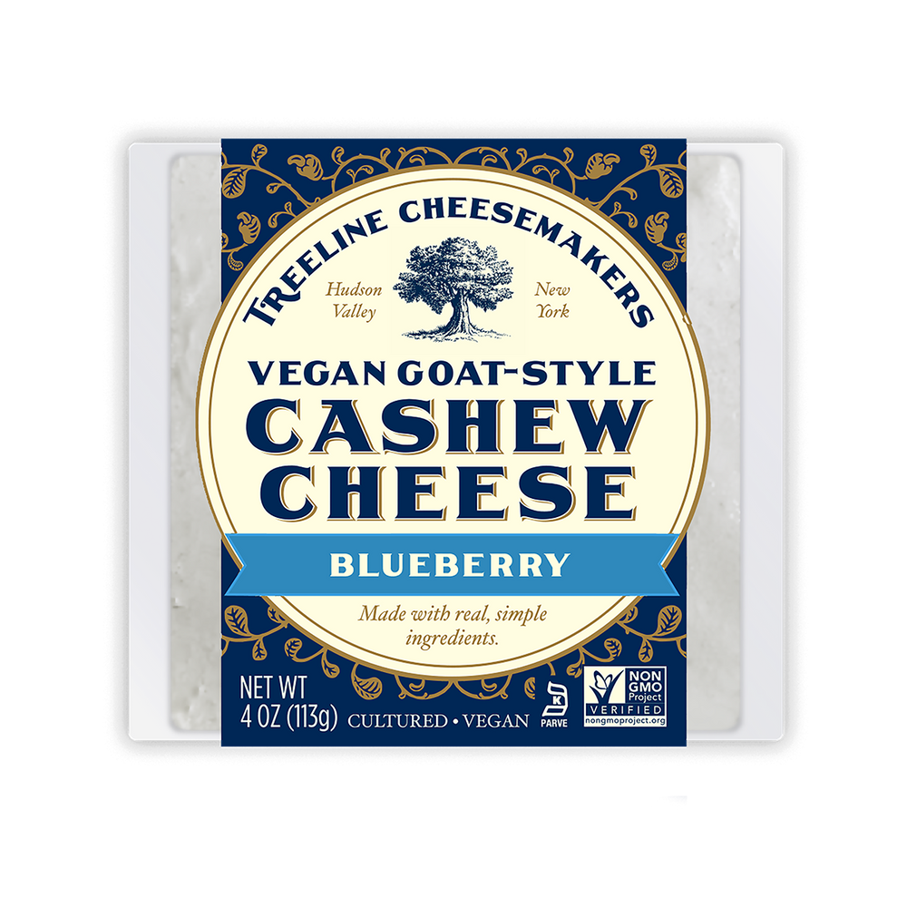 Package of Treeline Blueberry Vegan Goat Cheese