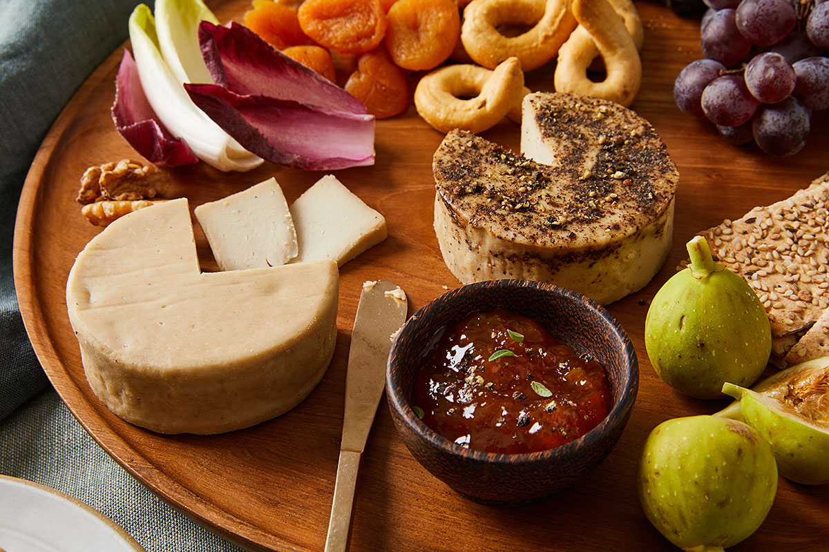 Vegan cheese board