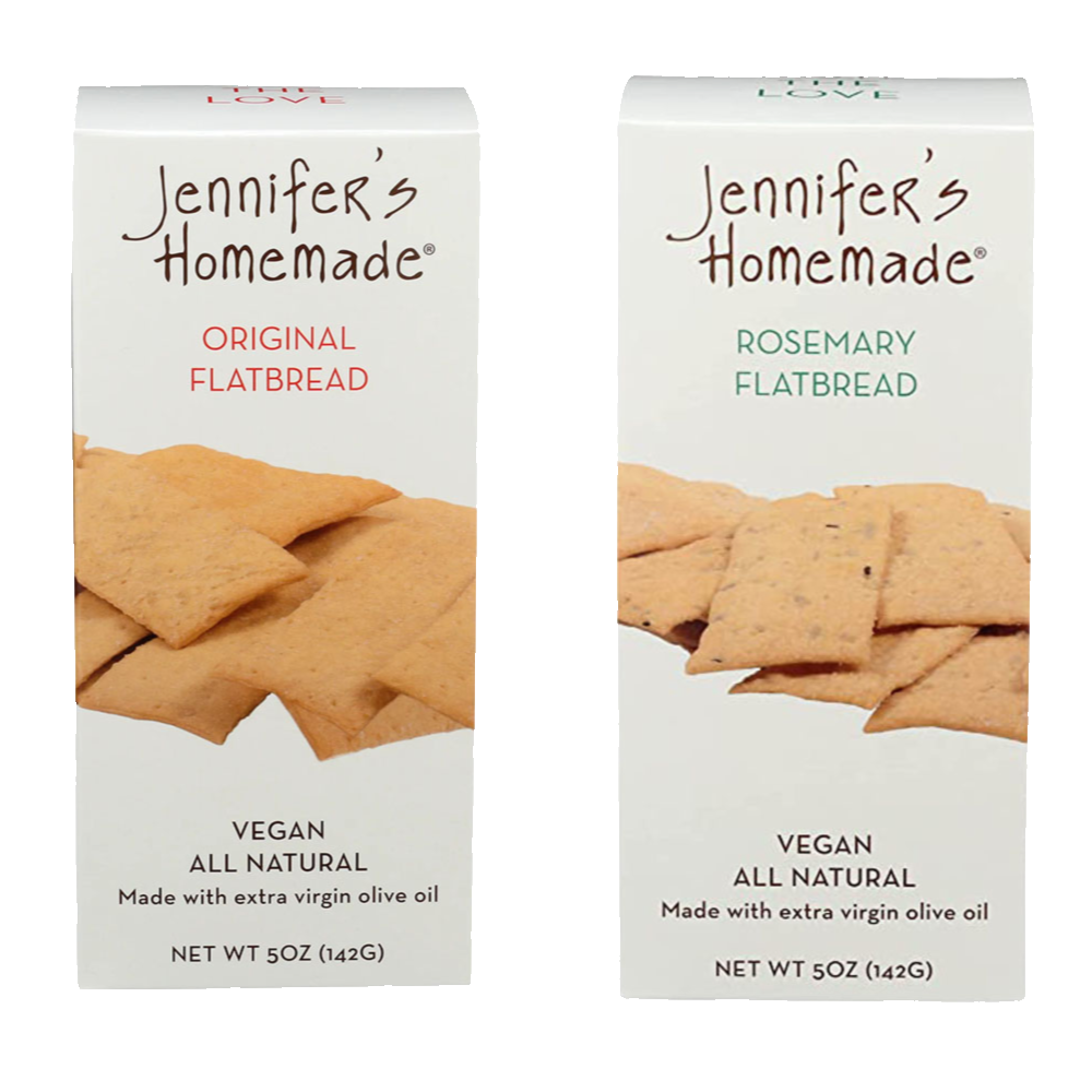 Jennifers Homemade Original flatbread and Rosemary Flatbread