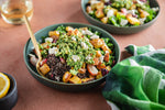 Roasted Vegetable Bowls with Sunflower Seed Pesto