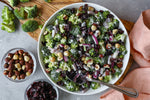 Creamy Broccoli Salad with Cranberries & Hazelnuts