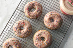 Sugar Cookie Donuts with Strawberry Frosting