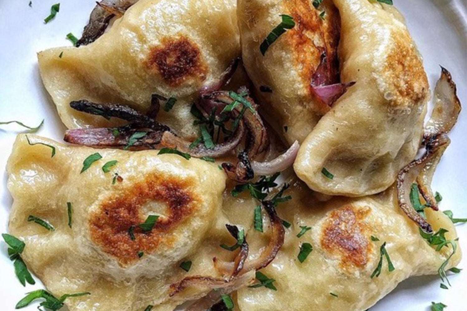 Creamy Scallion Potato Pierogies