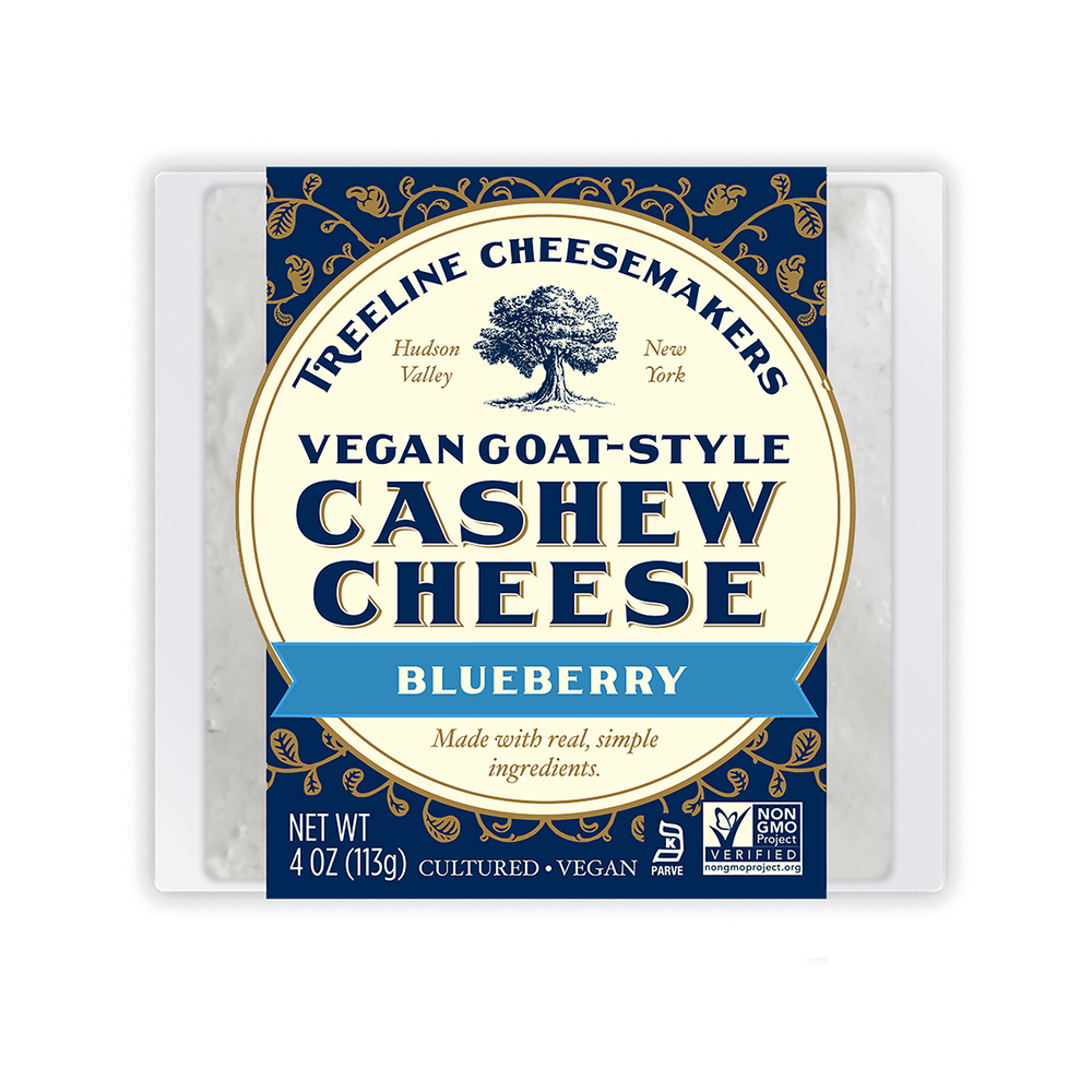 Blueberry Vegan Goat-Style Cashew Cheese - Voted BEST VEGAN CHEESE by USA Today's Reader's Choice Awards!