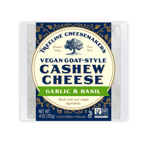 
                  
                    Load image into Gallery viewer, Garlic &amp;amp; Basil Vegan Goat-Style Cashew Cheese
                  
                