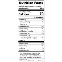 Nutrition facts label for Treeline Cheesemakers Blue Cheese dips