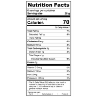 nutritional facts for Treeline Caramelized Onion French-Style cashew cheese