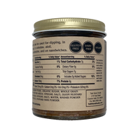 Nutritional label for Tait Farm Cranberry Mustard