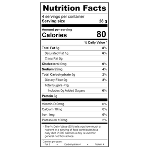 
                  
                    Treeline Cheese Vegan Goat style original Nutritional Label 
                  
                