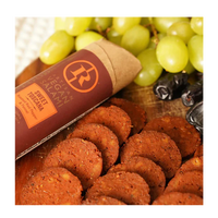 Renegade vegan salami with grapes