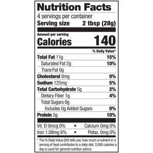 
                  
                    Treeline Cheese Vegan Classic Aged Artisanal Nutritional Label 
                  
                